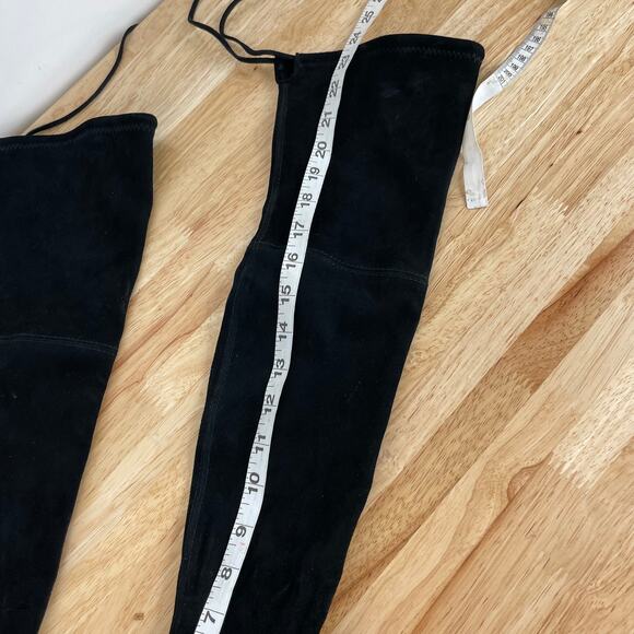 Stuart Weitzman NWOB Blair Suede Over-The-Knee Boots Black 4.5 B S4836 OTK - Picture 9 of 14